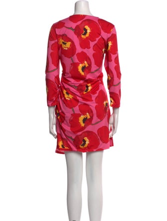 Carolina Herrera Floral Print Mini Dress