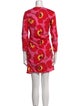 Carolina Herrera Floral Print Mini Dress