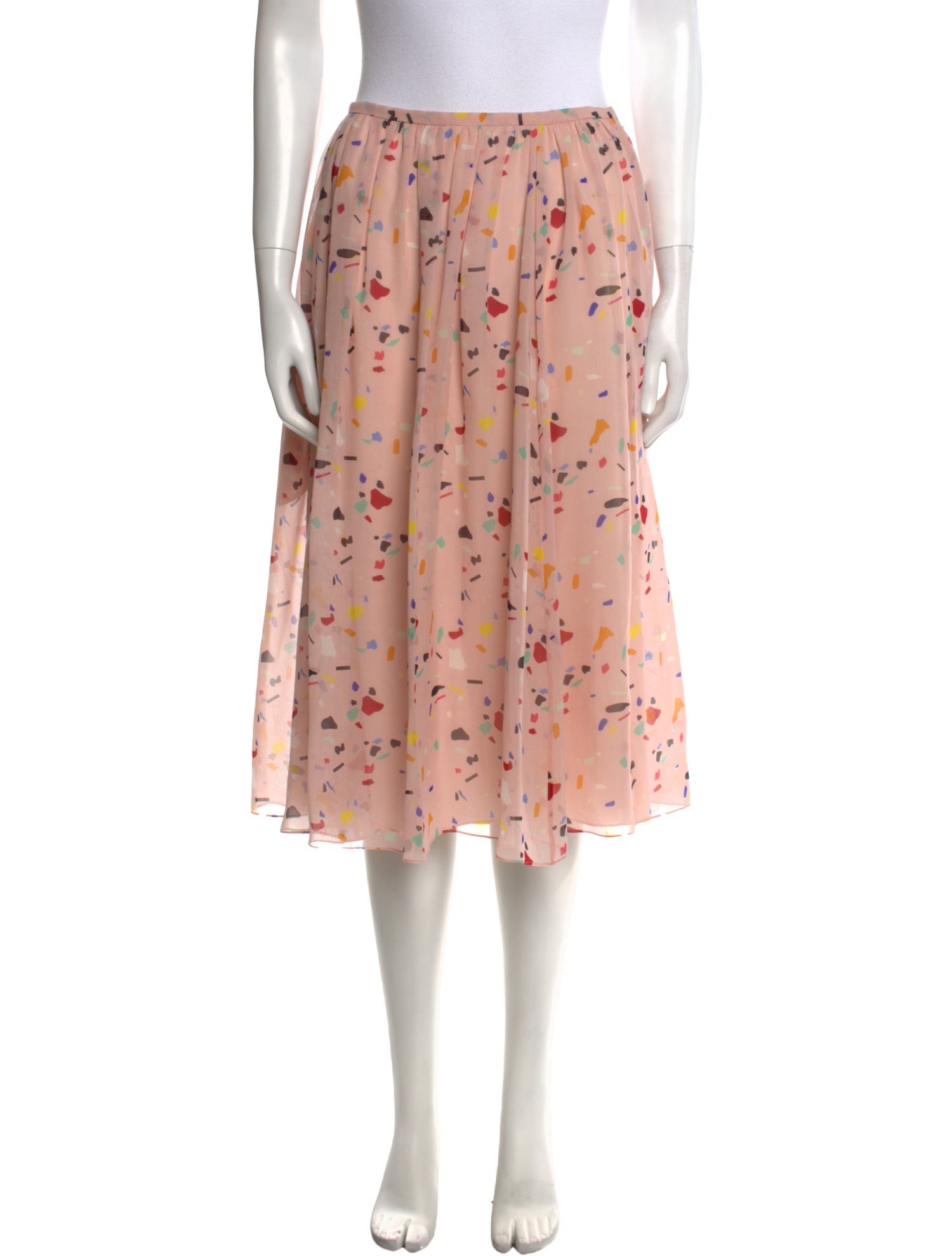 Carolina Herrera Silk Knee-Length Skirt