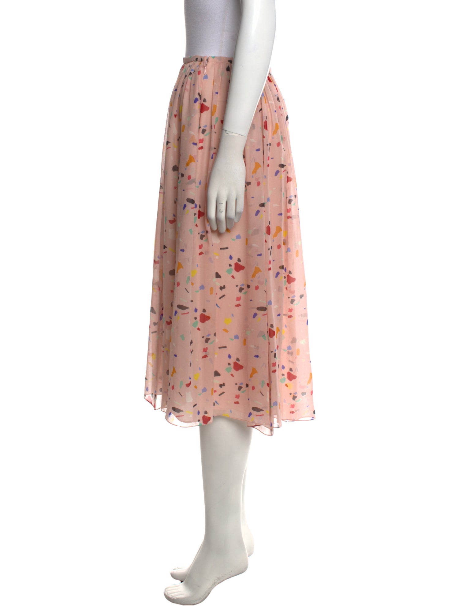 Carolina Herrera Silk Knee-Length Skirt