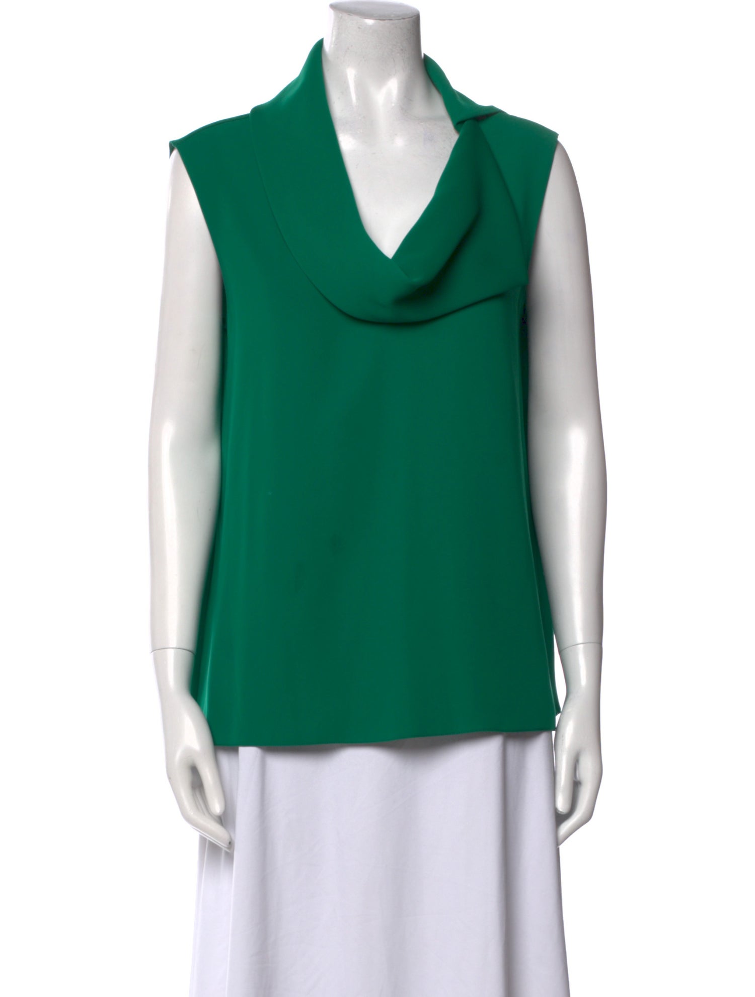 Carolina Herrera Cowl Neck Sleeveless Top