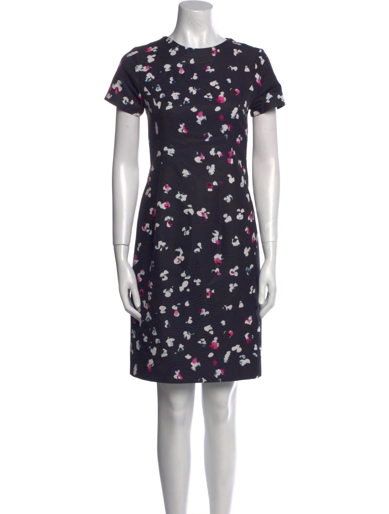 Carolina Herrera Floral Print Knee-Length Dress