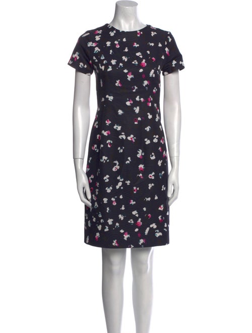Carolina Herrera Floral Print Knee-Length Dress