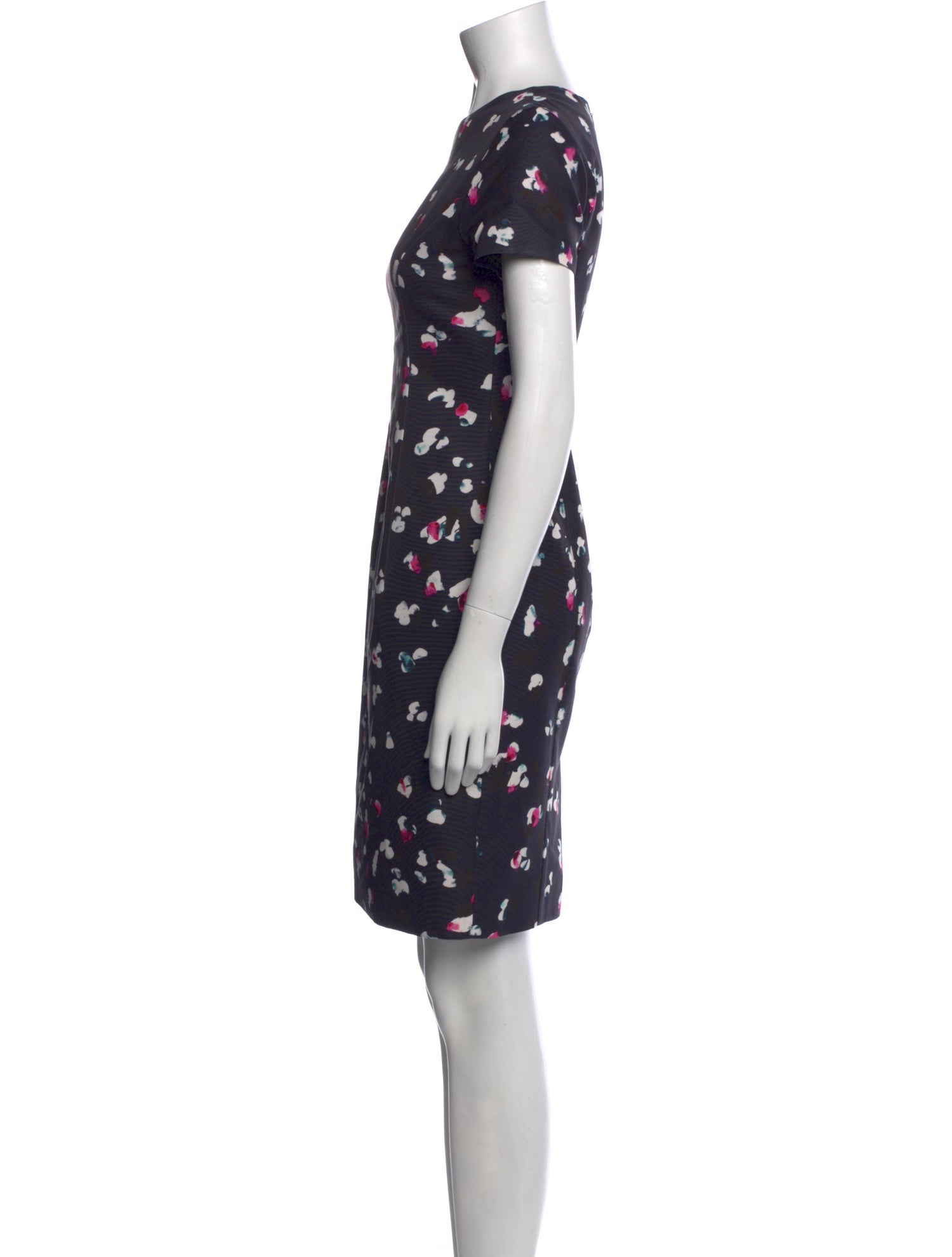 Carolina Herrera Floral Print Knee-Length Dress