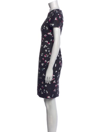 Carolina Herrera Floral Print Knee-Length Dress