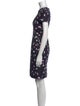 Carolina Herrera Floral Print Knee-Length Dress