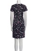 Carolina Herrera Floral Print Knee-Length Dress