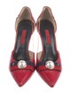 Carolina Herrera Leather D'Orsay Pumps