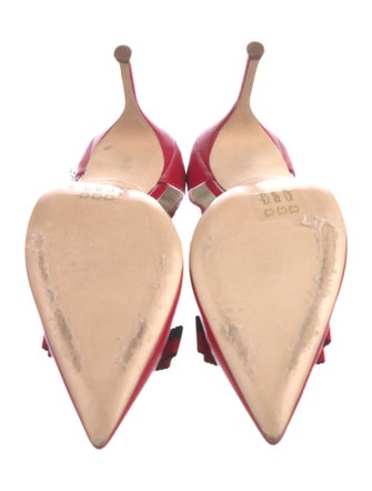 Carolina Herrera Leather D'Orsay Pumps