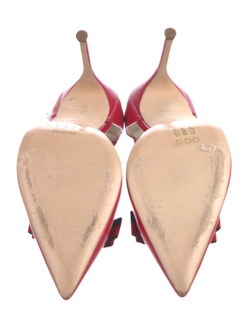 Carolina Herrera Leather D'Orsay Pumps