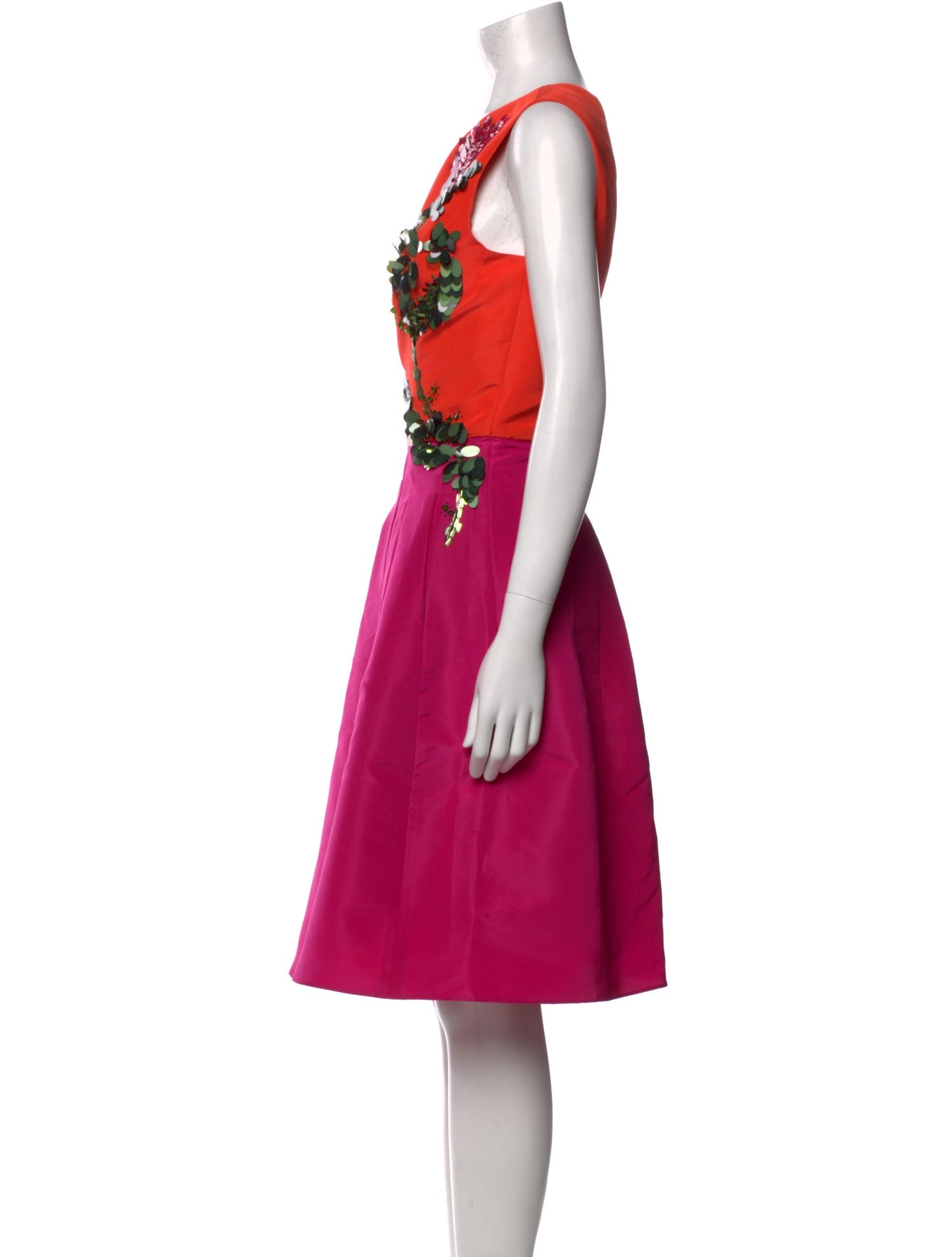 Carolina Herrera Crew Neck Knee-Length Dress