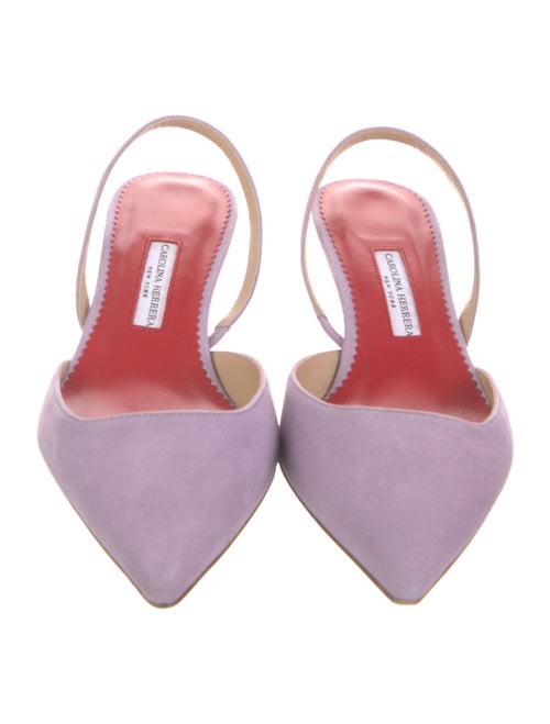 Carolina Herrera Leather Slingback Pumps