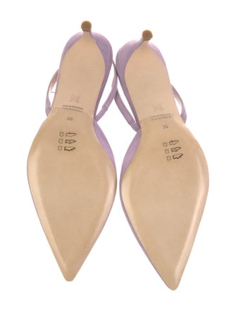 Carolina Herrera Leather Slingback Pumps