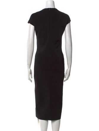 Carolina Herrera Square Neckline Midi Length Dress