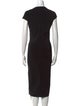 Carolina Herrera Square Neckline Midi Length Dress