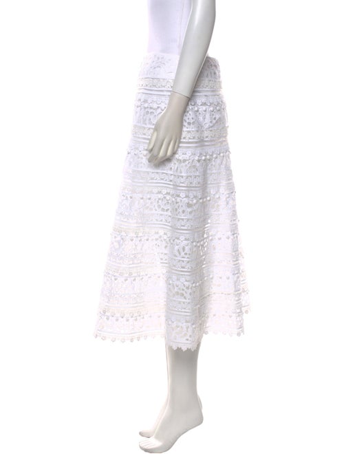 Carolina Herrera Lace Pattern Midi Length Skirt