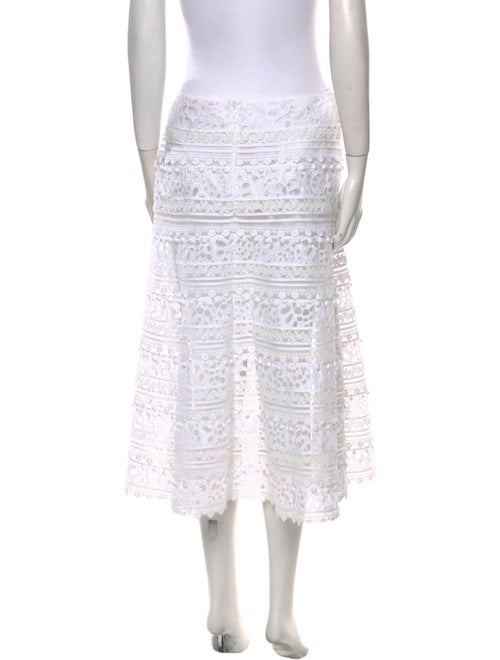 Carolina Herrera Lace Pattern Midi Length Skirt