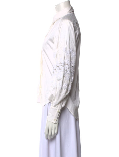 Carolina Herrera Long Sleeve Button-Up Top