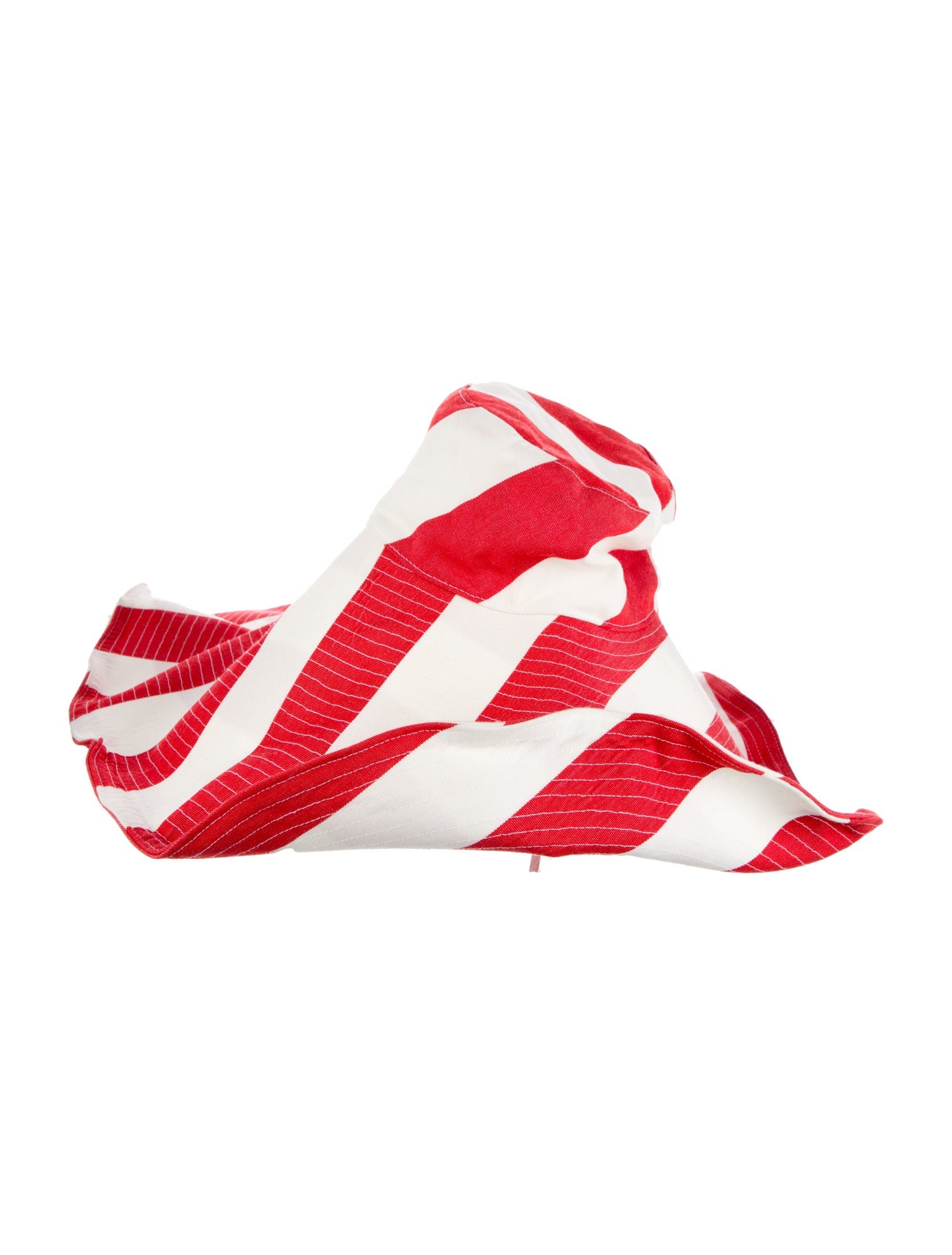 Carolina Herrera Striped Oversized Hat