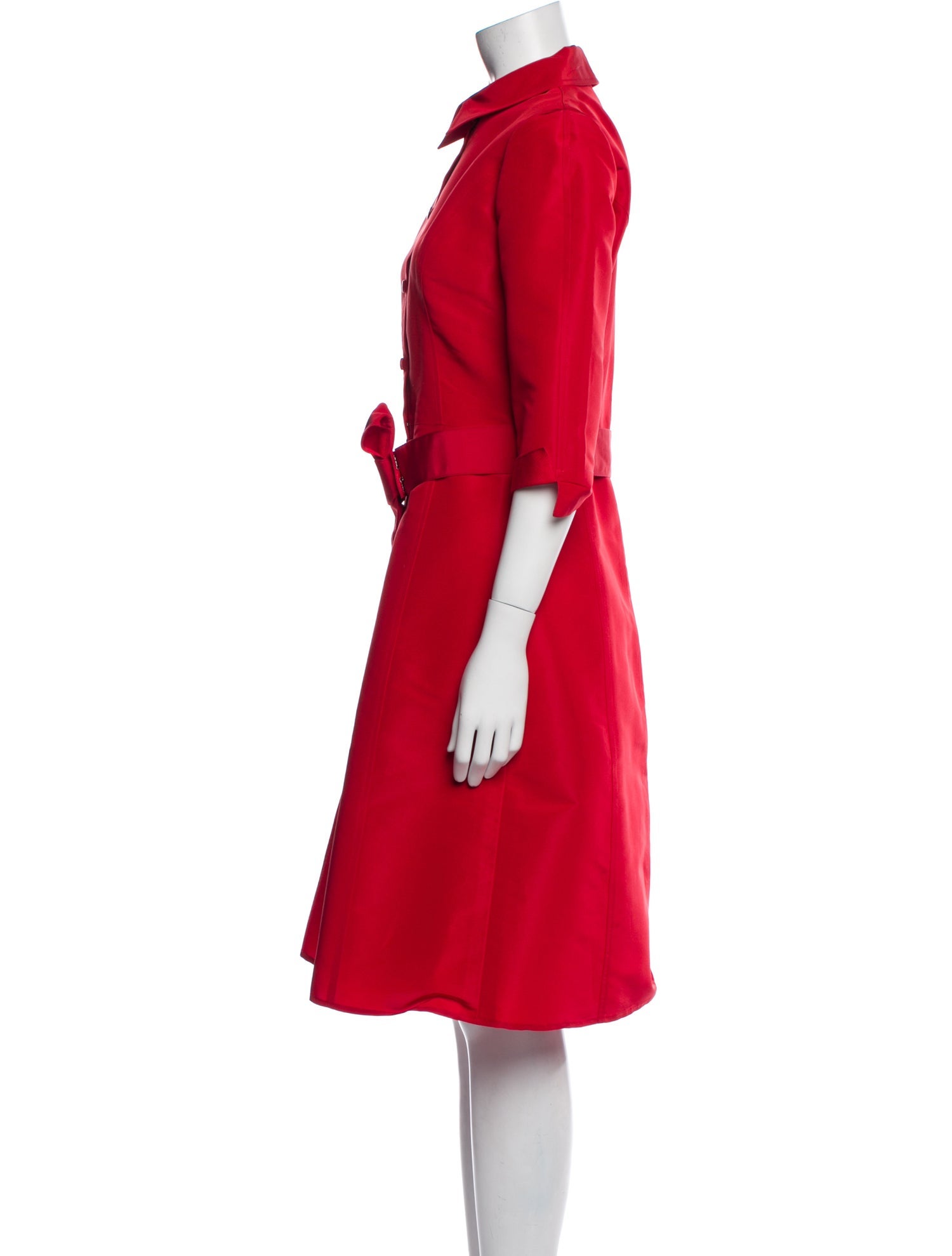Carolina Herrera Silk Knee-Length Dress