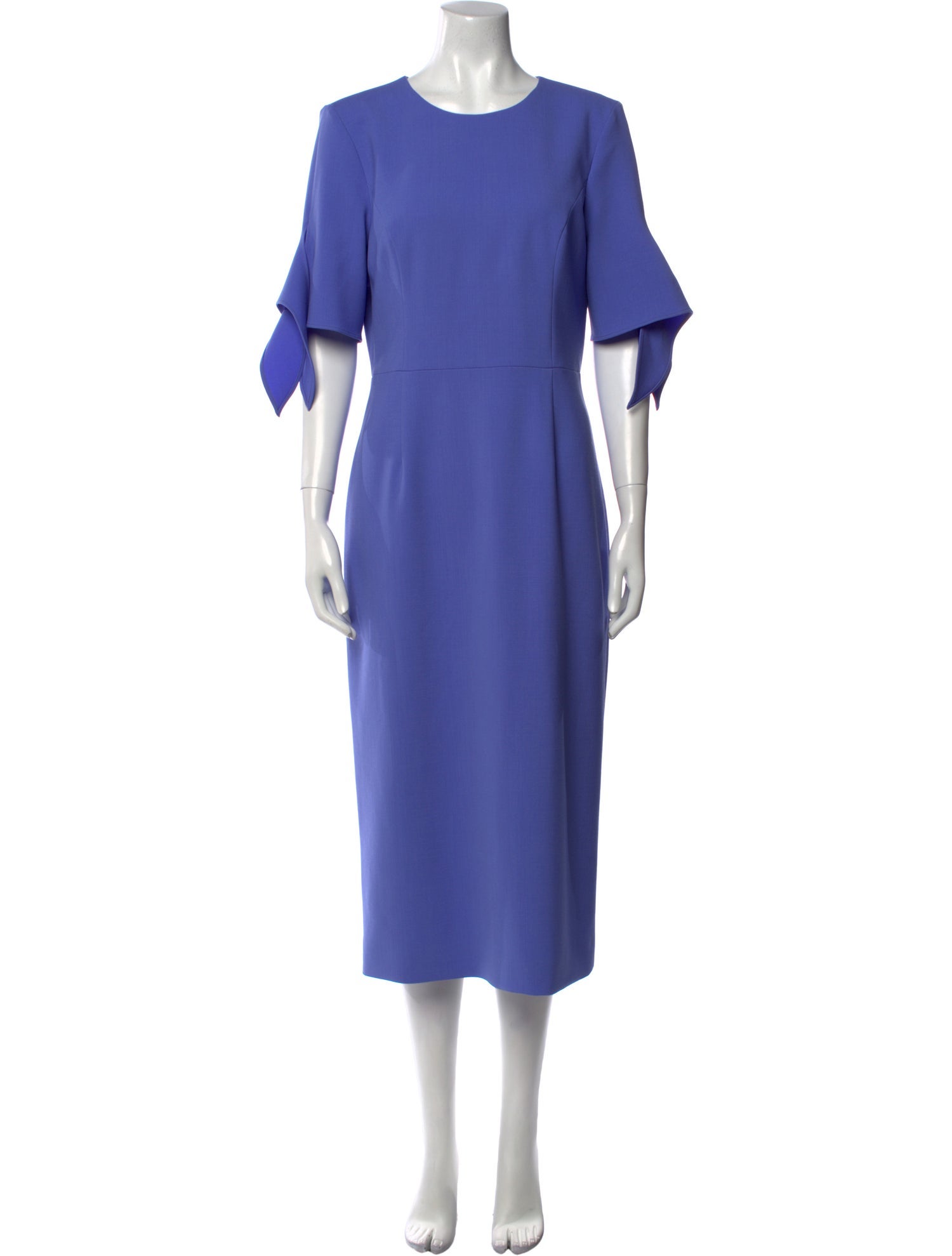 Carolina Herrera Virgin Wool Midi Length Dress