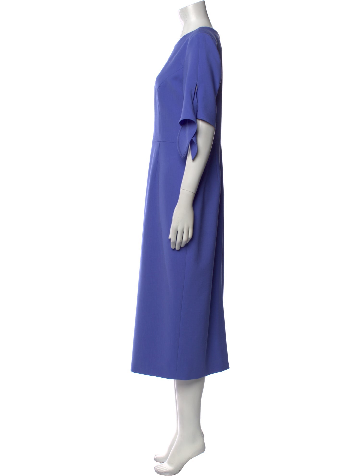 Carolina Herrera Virgin Wool Midi Length Dress