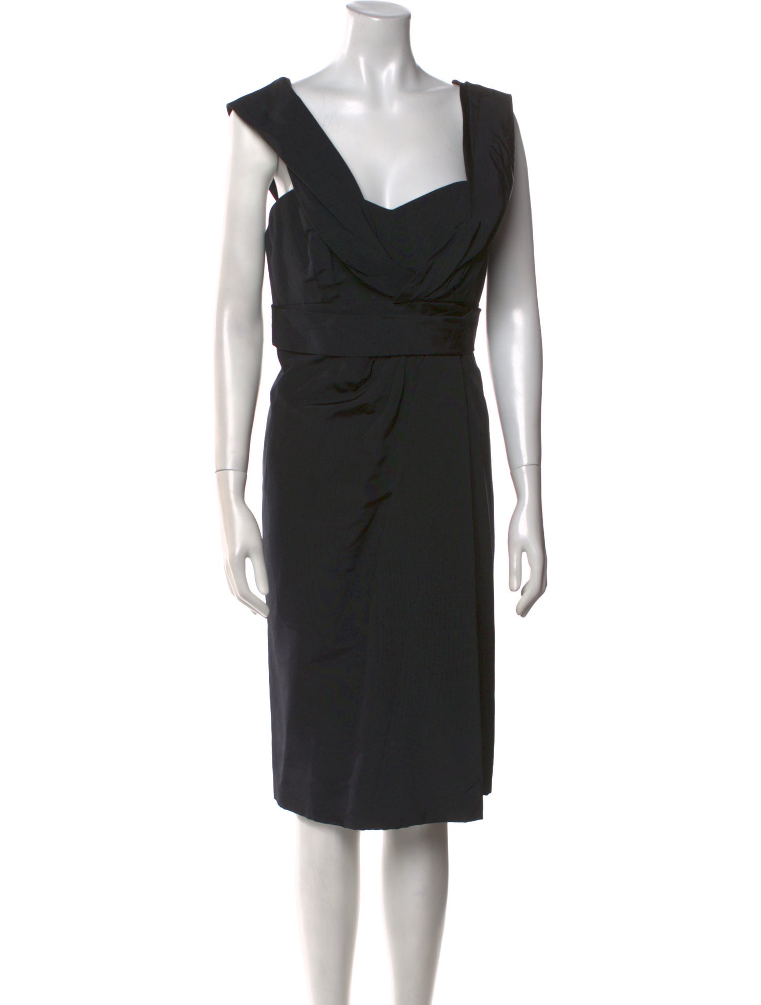 Carolina Herrera Cowl Neck Midi Length Dress w/ Tags