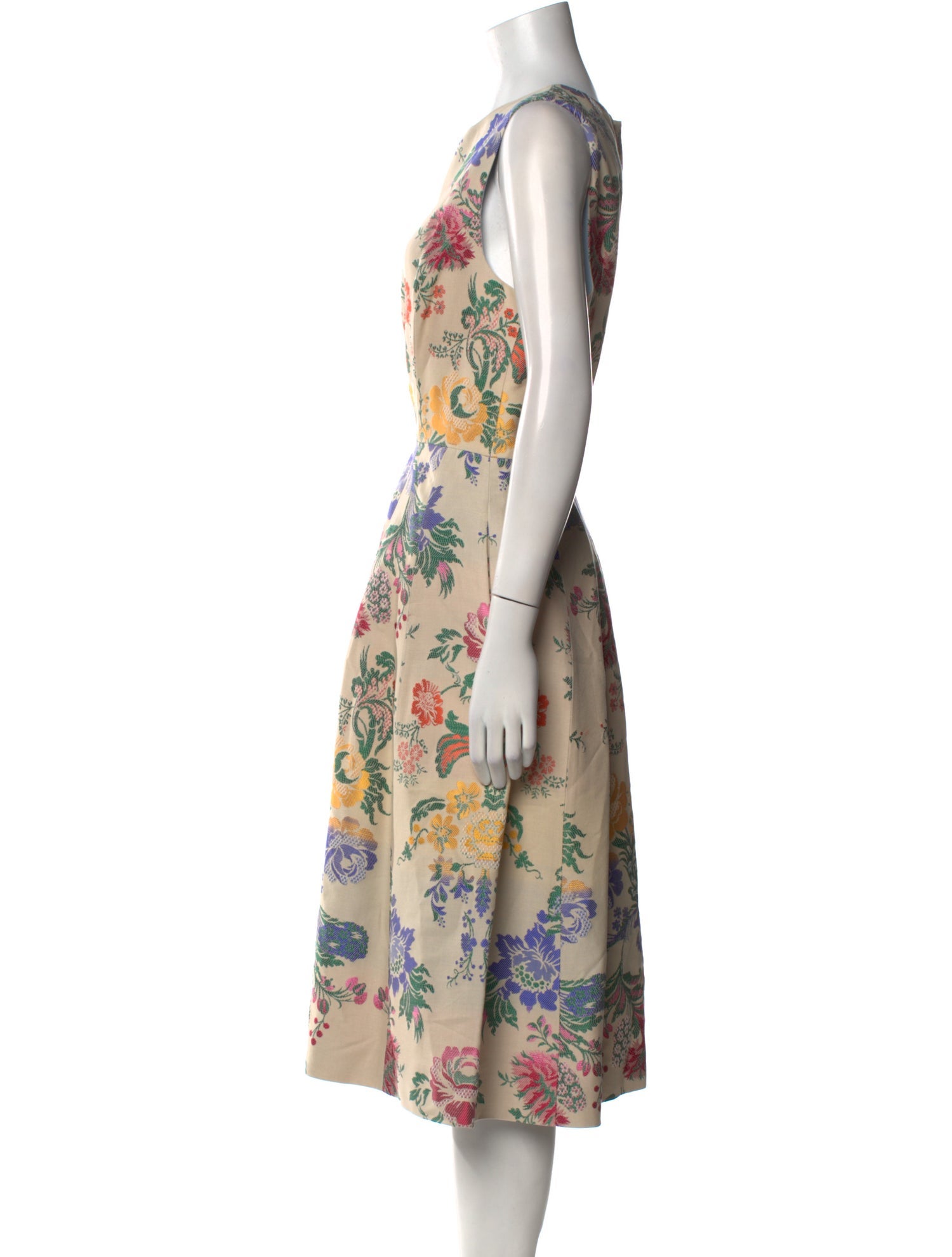 Carolina Herrera Printed Midi Length Dress w/ Tags