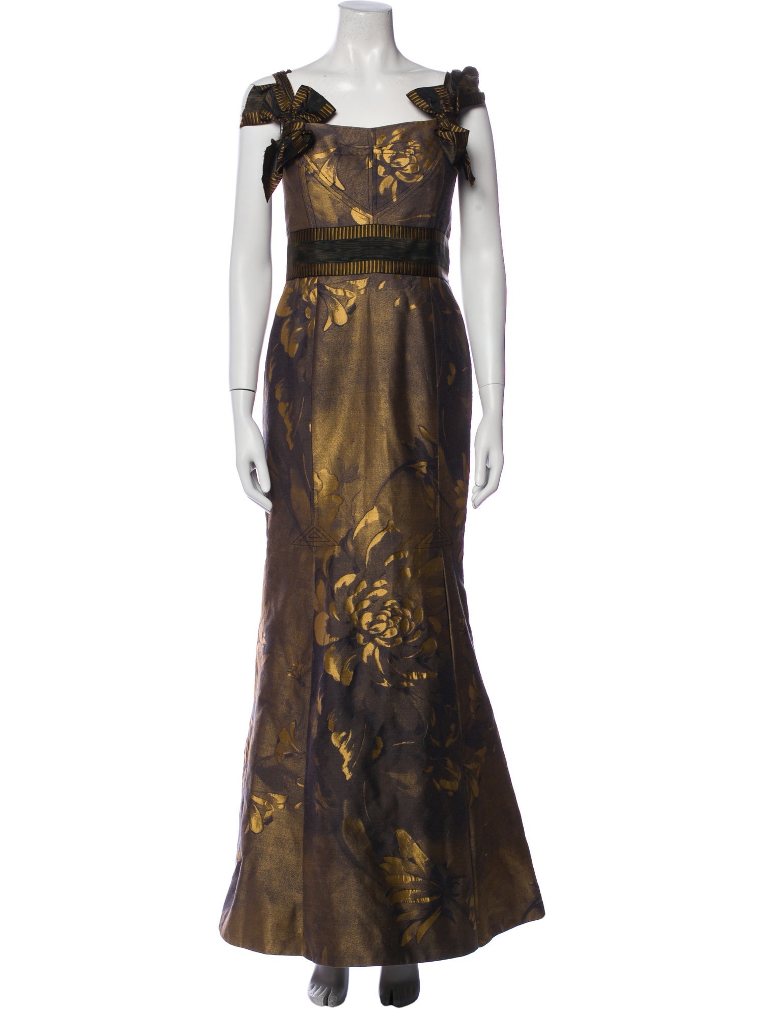 Carolina Herrera Printed Long Dress