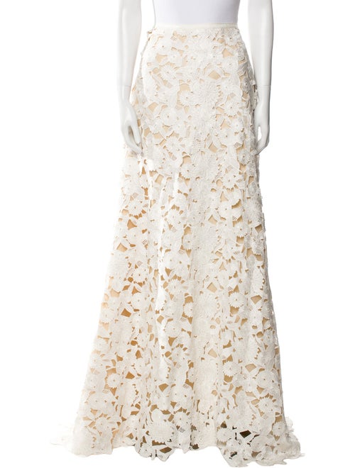 Carolina Herrera Floral Print Long Skirt