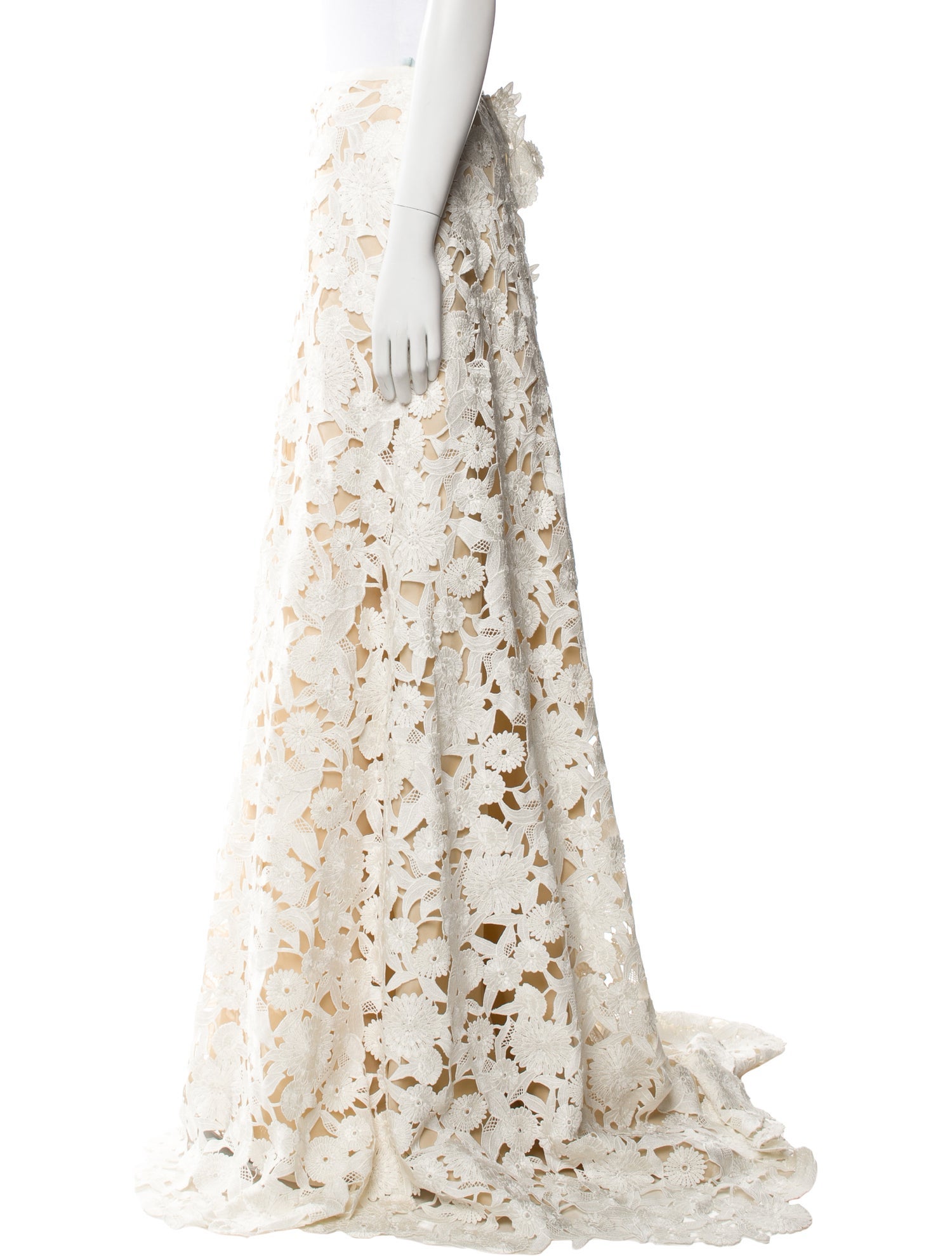 Carolina Herrera Floral Print Long Skirt