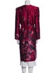 Carolina Herrera Floral Print Trench Coat