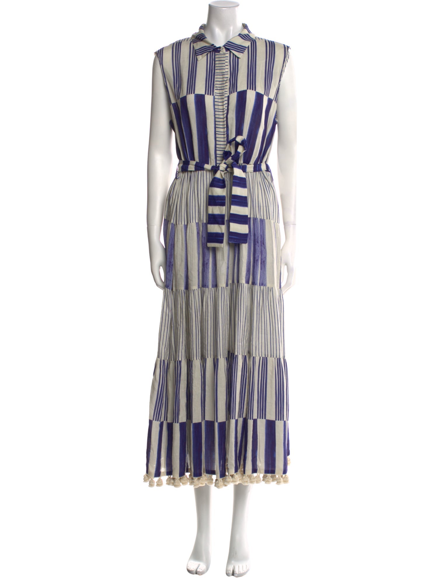 Carolina Herrera Striped Long Dress