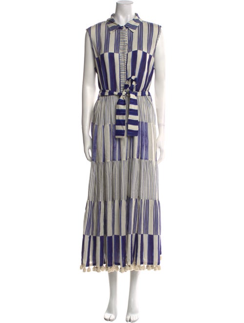 Carolina Herrera Striped Long Dress