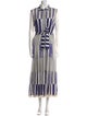 Carolina Herrera Striped Long Dress