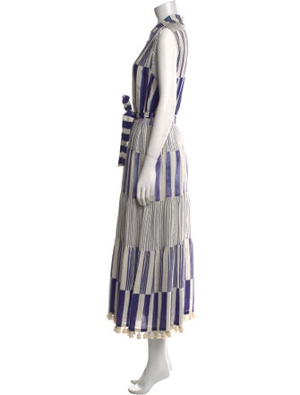 Carolina Herrera Striped Long Dress