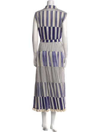 Carolina Herrera Striped Long Dress