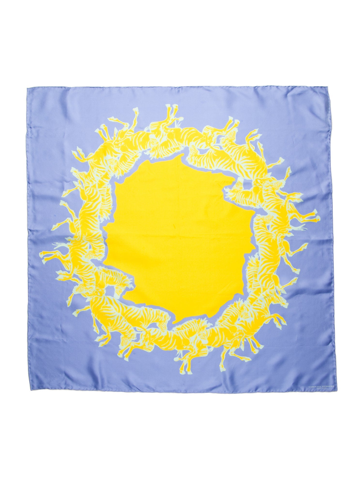 Carolina Herrera Silk Graphic Print Scarf