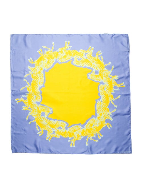 Carolina Herrera Silk Graphic Print Scarf