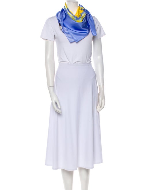 Carolina Herrera Silk Graphic Print Scarf