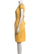 Carolina Herrera Scoop Neck Knee-Length Dress