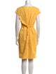 Carolina Herrera Scoop Neck Knee-Length Dress