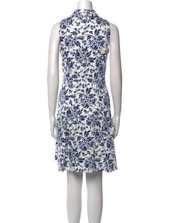 Carolina Herrera Floral Print Knee-Length Dress