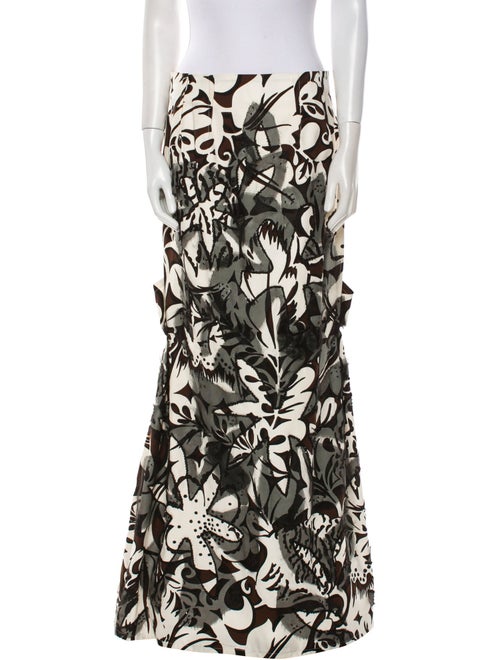 Carolina Herrera Linen Long Skirt