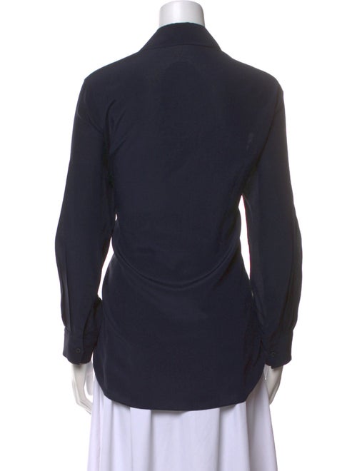 Carolina Herrera Silk V-Neck Tunic