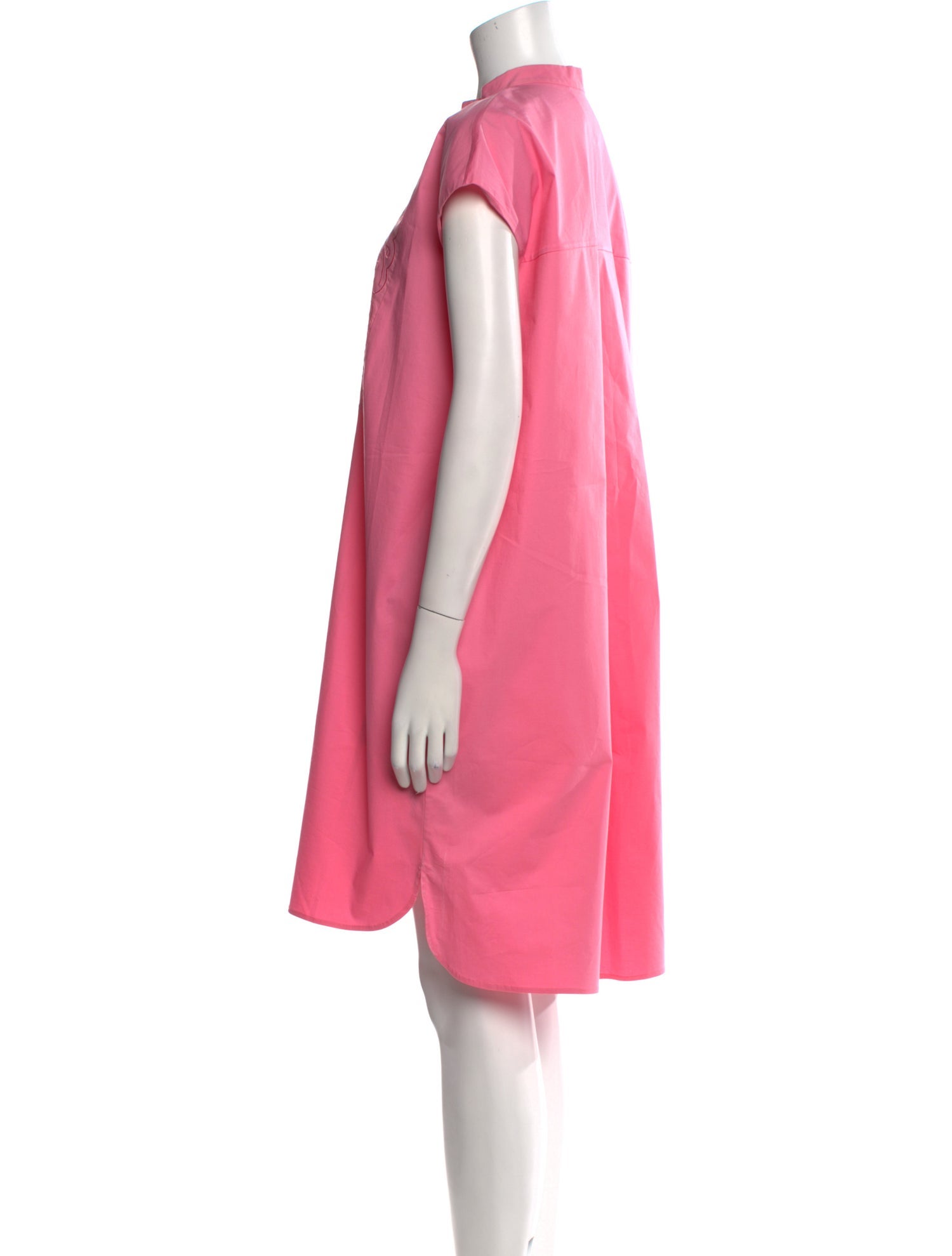 Carolina Herrera Mock Neck Knee-Length Dress