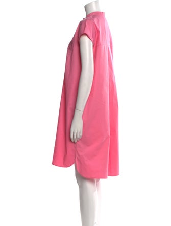 Carolina Herrera Mock Neck Knee-Length Dress