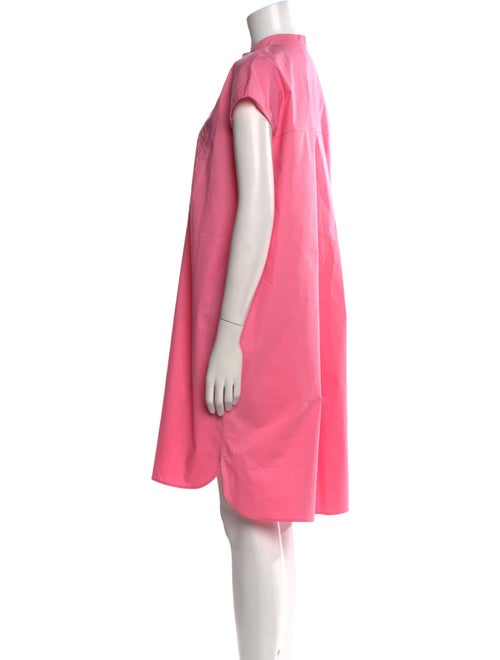 Carolina Herrera Mock Neck Knee-Length Dress