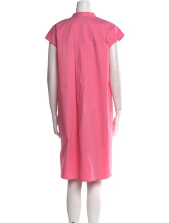 Carolina Herrera Mock Neck Knee-Length Dress