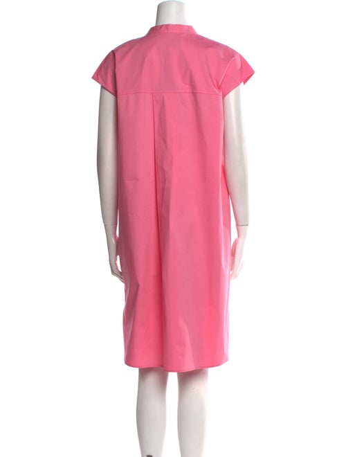Carolina Herrera Mock Neck Knee-Length Dress